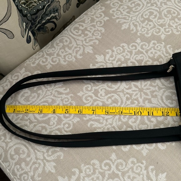 Pretty Black Satin Finish Vine Pattern Evening Bag - Picture 5 of 10